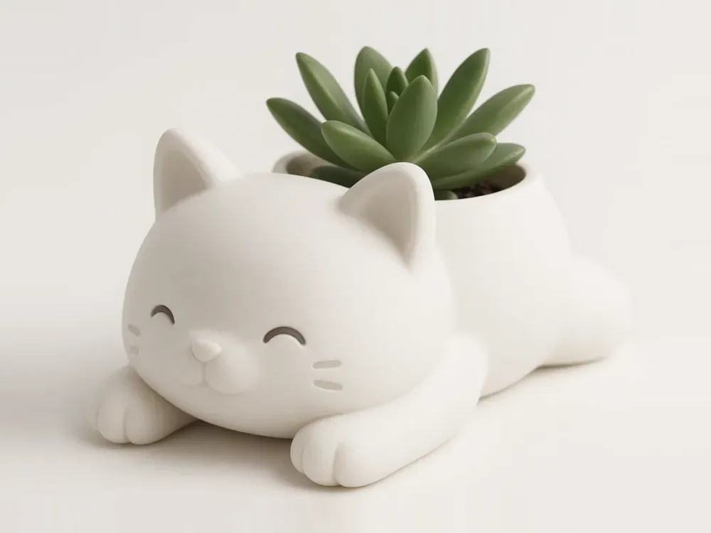 🐱🌿 CHẬU SEN ĐÁ MÈO NGỦ NGỘ NGHĨNH 🌿🐱