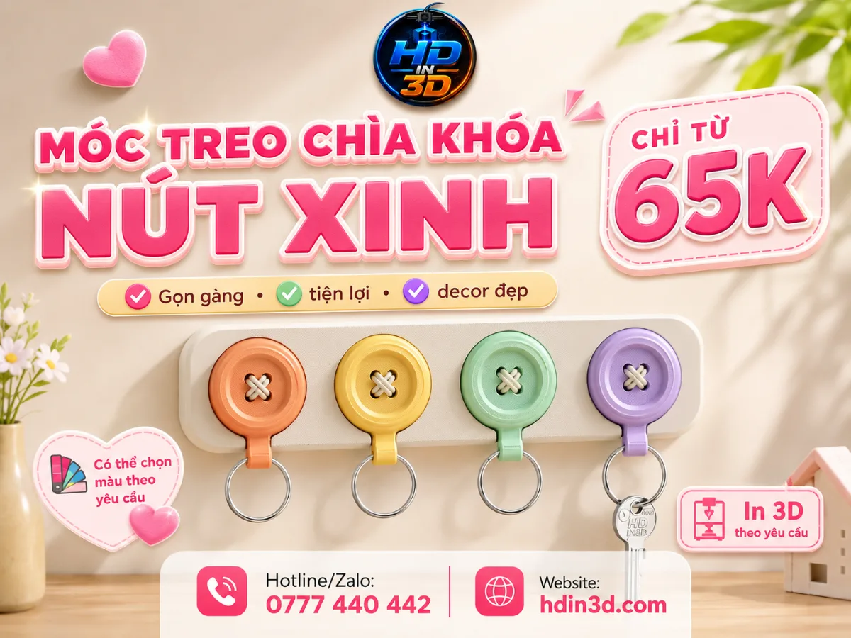 🔑💕 MÓC TREO CHÌA KHÓA NÚT XINH 💕🔑