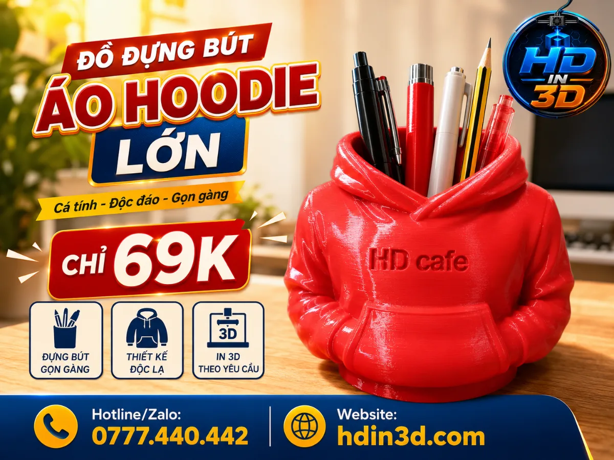 Đồ đựng bút áo hoodie lớn