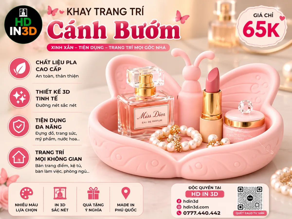 🦋💕 KHAY TRANG TRÍ CÁNH BƯỚM 💕