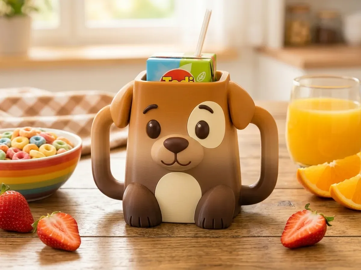 🌈🐶 CỐC GIỮ HỘP SỮA CÚN CẦU VỒNG 🐶🌈