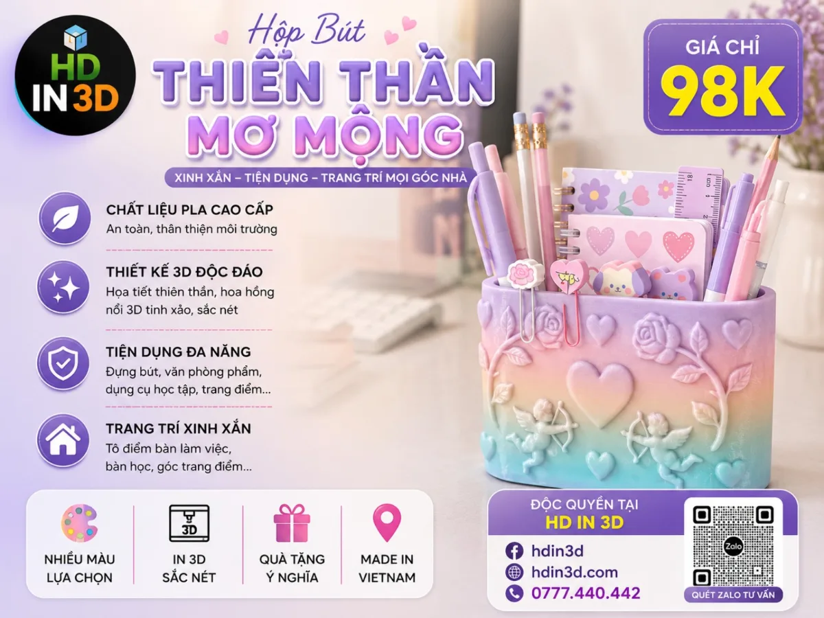 💜👼 HỘP BÚT THIÊN THẦN MƠ MỘNG 👼💜