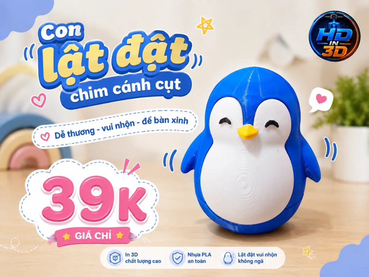 Con lật đật chim cánh cụt