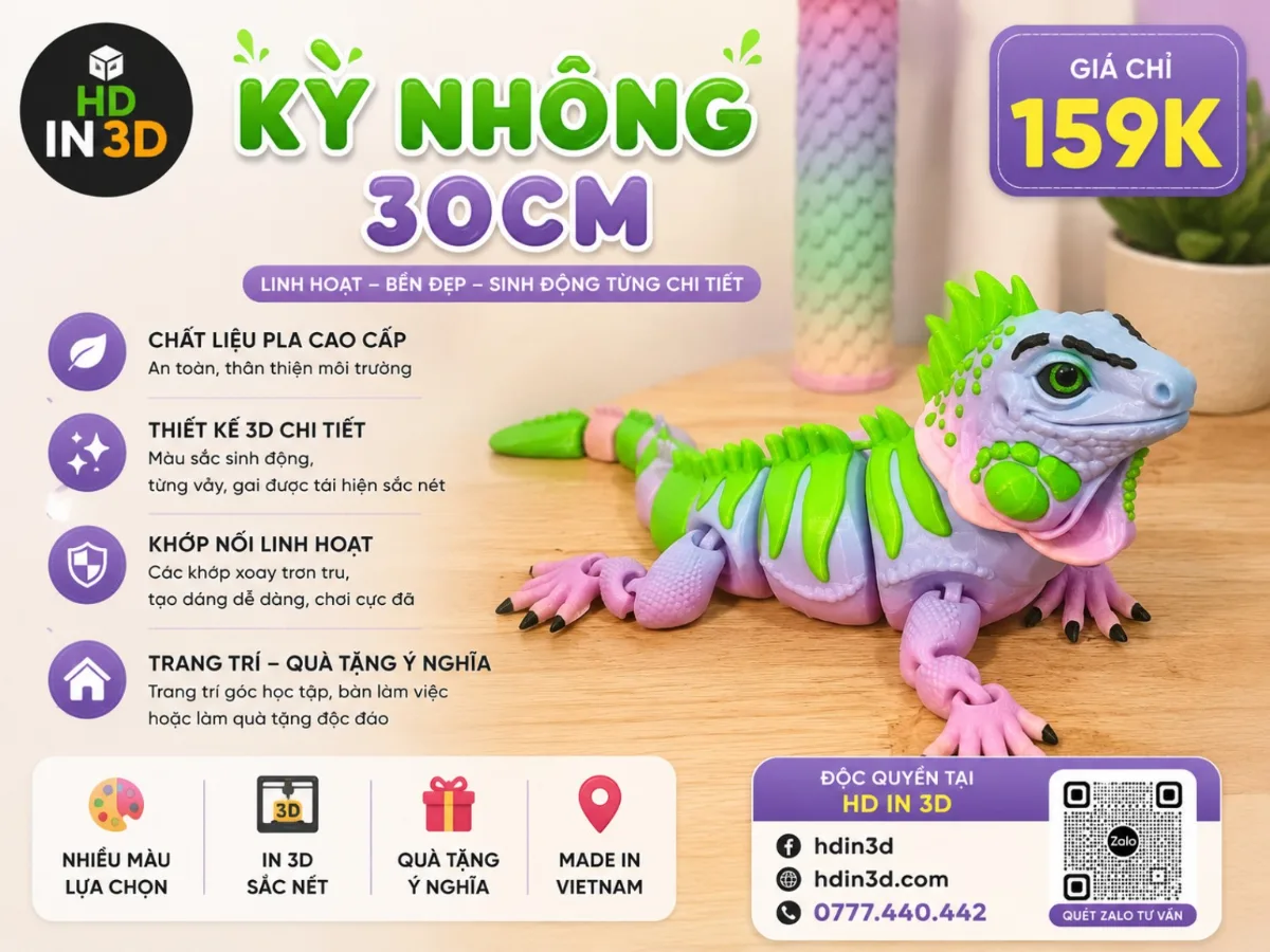 🦎💚 KỲ NHÔNG KHỚP NỐI 30CM 💚🦎