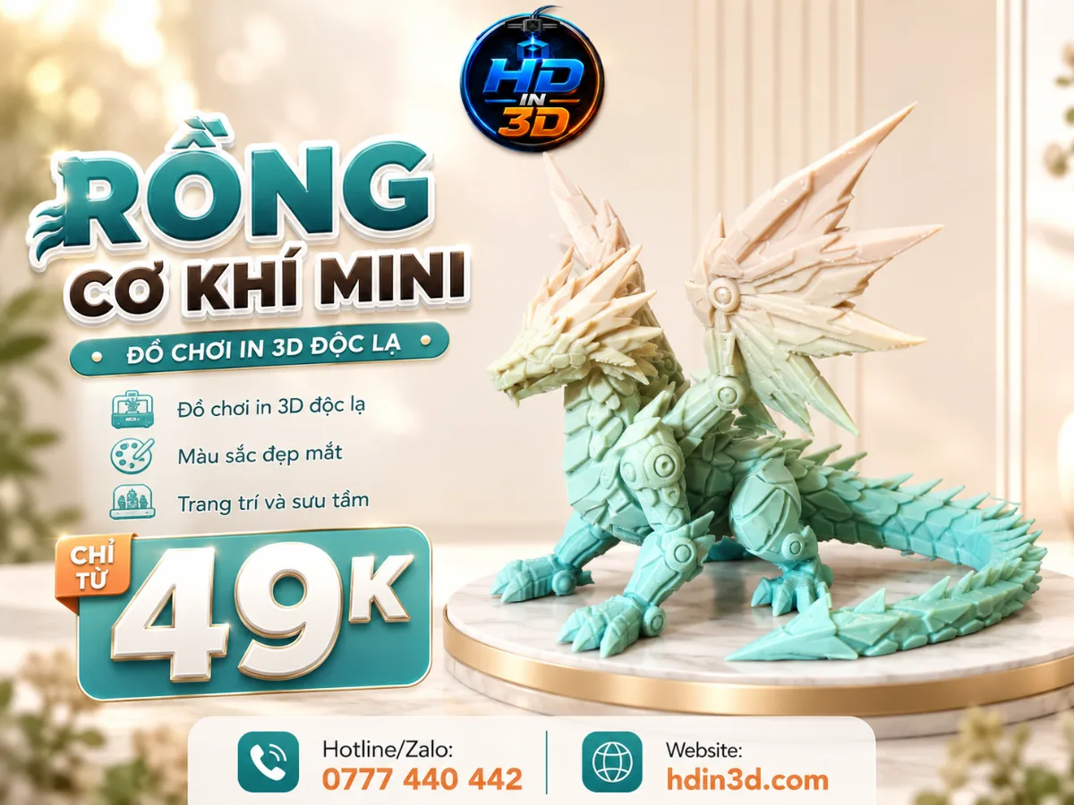 🐉⚙️ RỒNG CƠ KHÍ MINI ✨