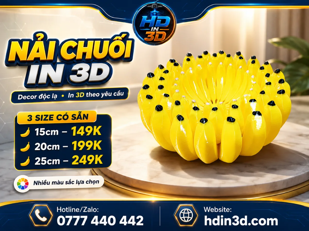 🍌✨ NẢI CHUỐI IN 3D ✨🍌