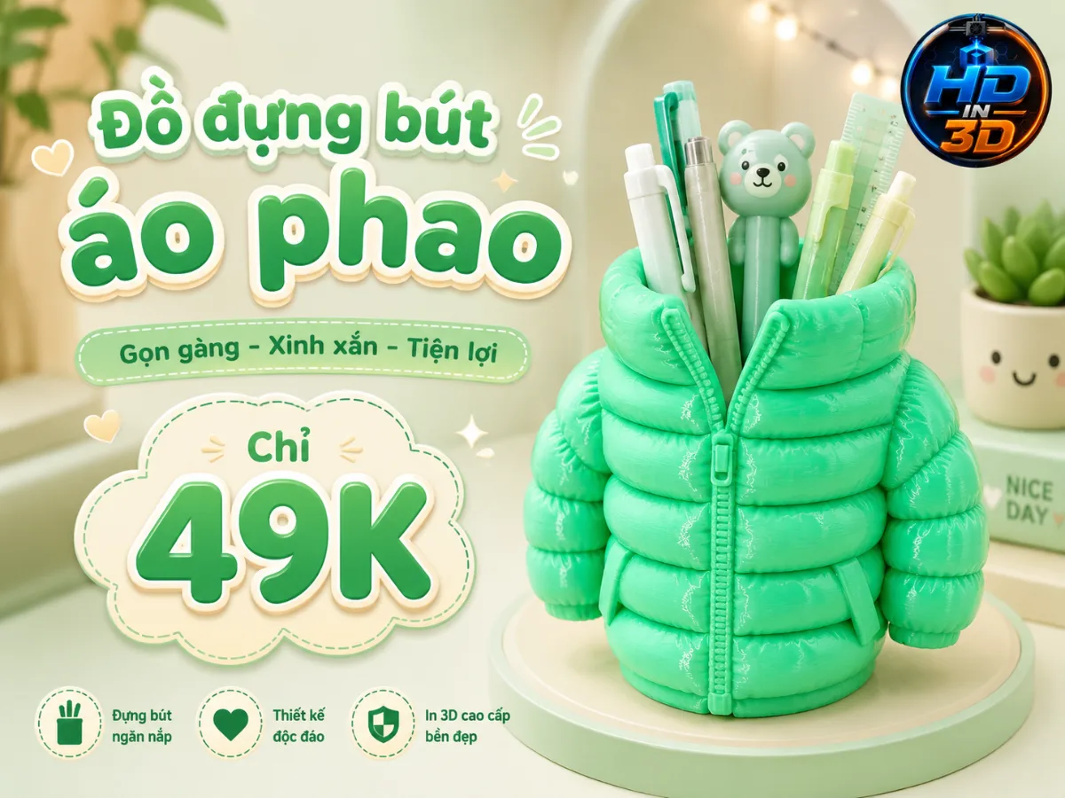 Đồ đựng bút áo phao
